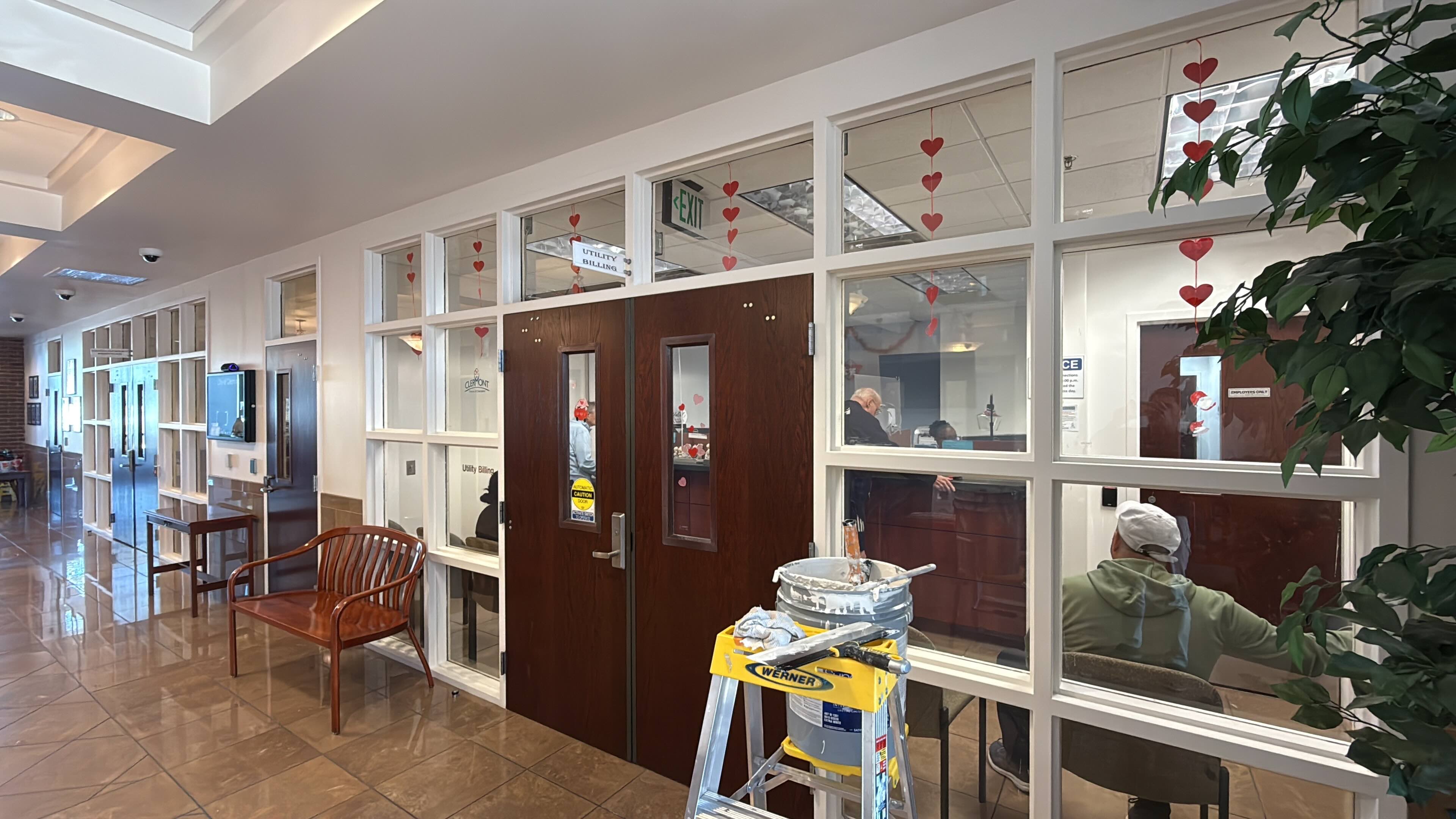 City Hall Clermont office interior painting project